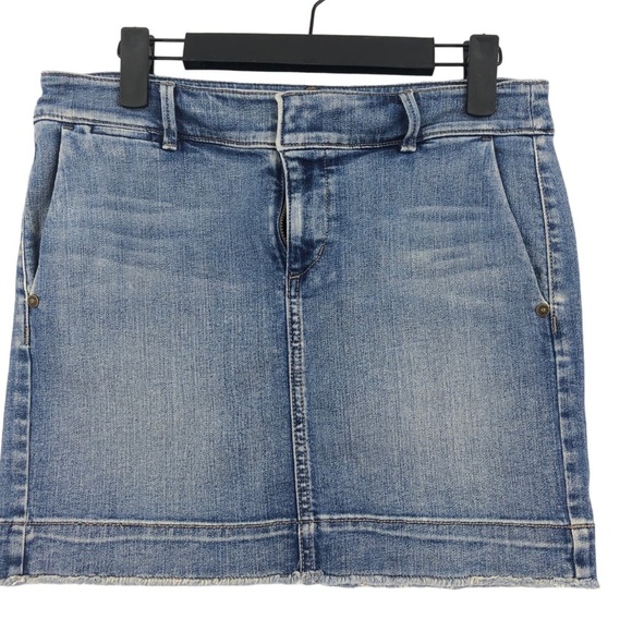 Ann Taylor LOFT Jean Mini Skirt Size 10 Waist 30 - Picture 1 of 5